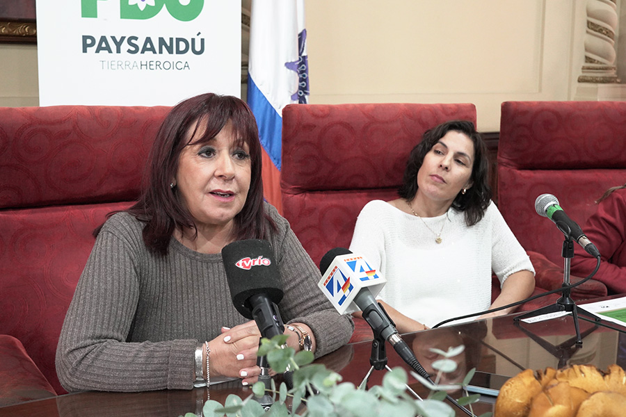 Intendente en rueda de prensa