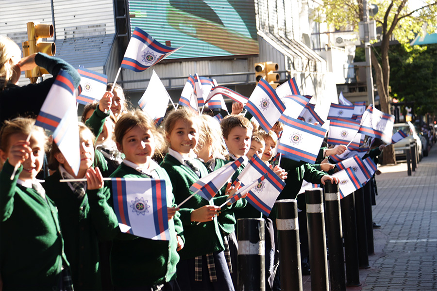 Niños en desfile