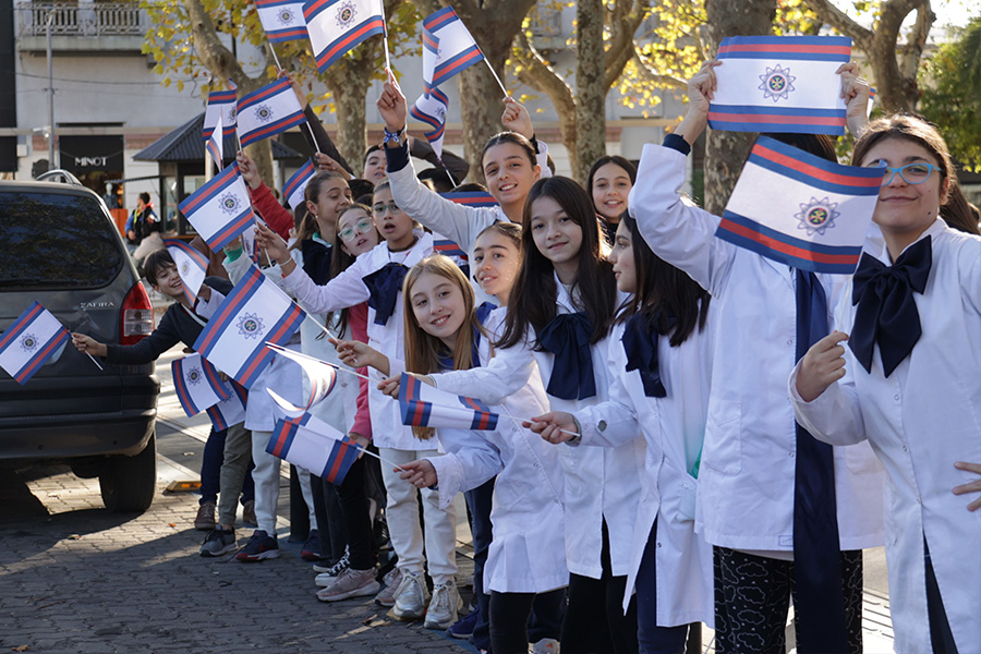 Niños en desfile