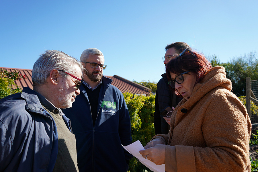 La Intendente Nancy Núñez encabezó extensa recorrida por obras en ejecución