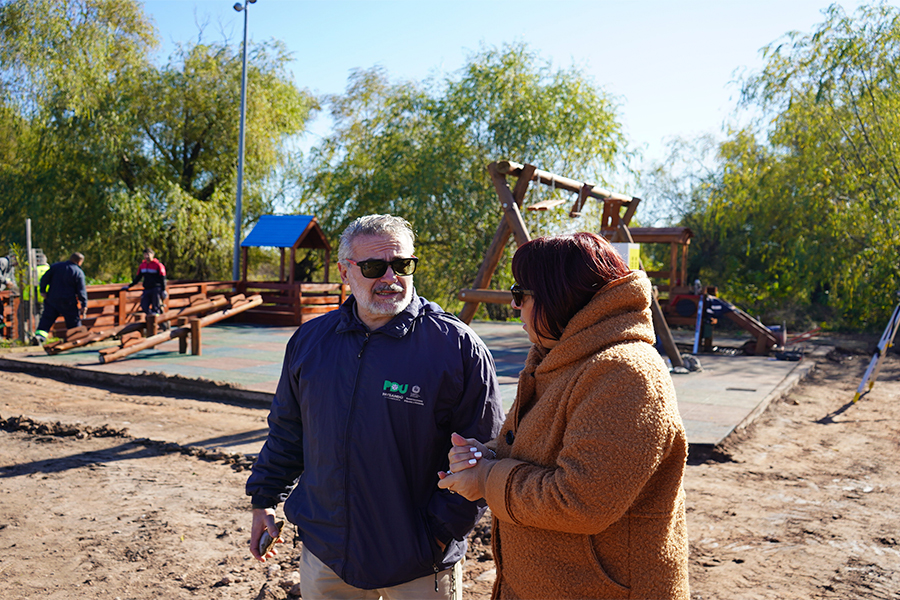 Intendente recorre obras