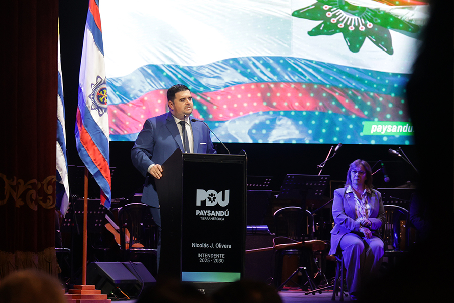 Intendente en discurso