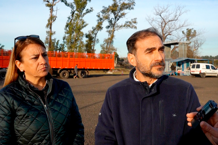 Director de Tránsito junto a encargada de Movilidad Urbana