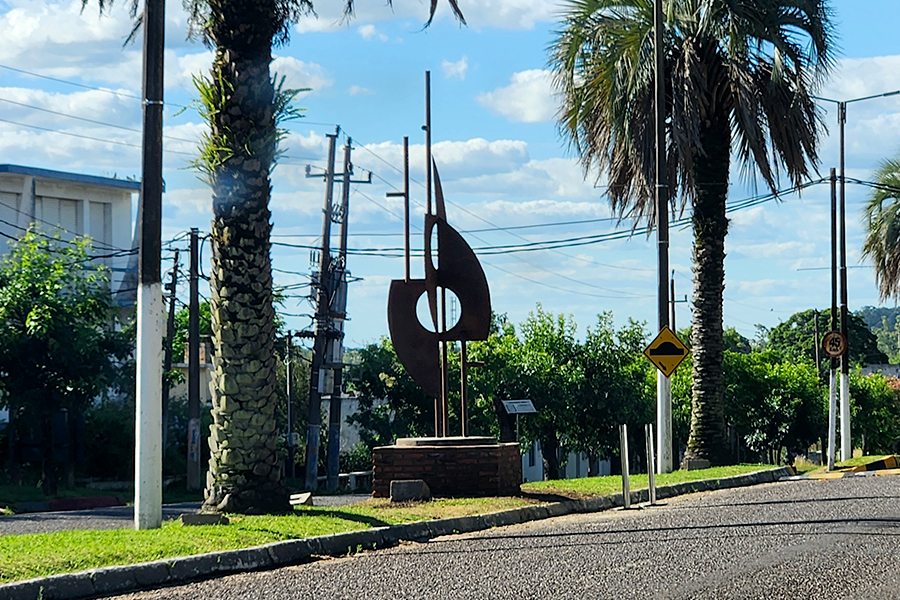 Vista general de la escultura