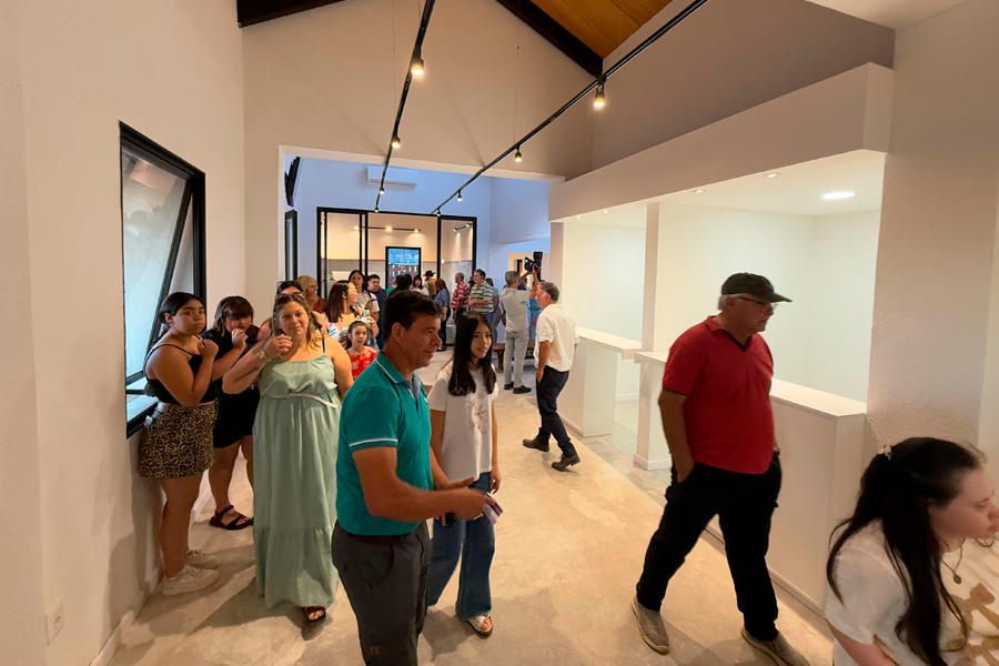 Vista interna de la nueva terminal