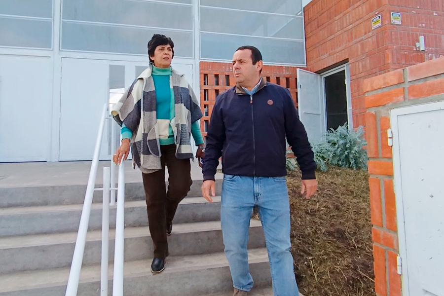 Carlos Batista junto a Guadalupe Caballero