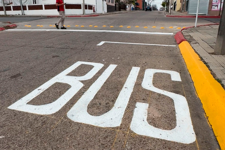Pintado cruce de calles